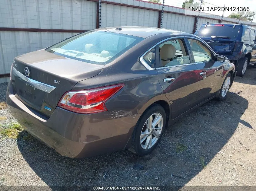 2013 Nissan Altima 2.5 Sv VIN: 1N4AL3AP2DN424366 Lot: 40316164