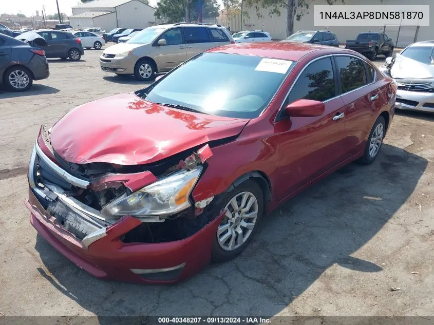 1N4AL3AP8DN581870 2013 Nissan Altima 2.5 S