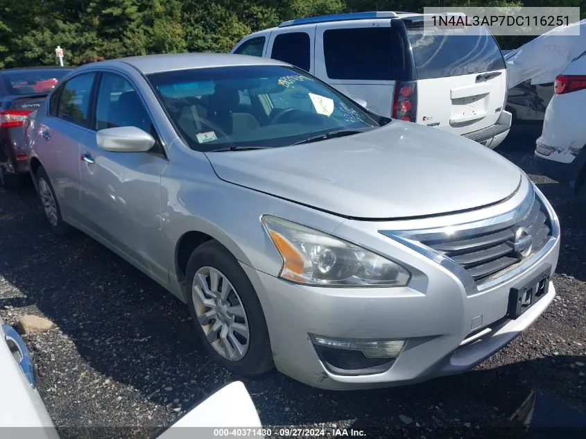 2013 Nissan Altima 2.5 S VIN: 1N4AL3AP7DC116251 Lot: 40371430