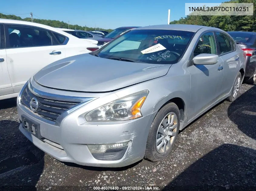 2013 Nissan Altima 2.5 S VIN: 1N4AL3AP7DC116251 Lot: 40371430