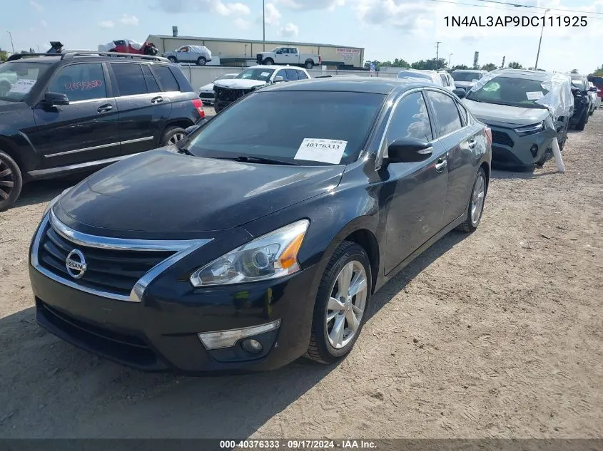 2013 Nissan Altima 2.5 Sv VIN: 1N4AL3AP9DC111925 Lot: 40376333