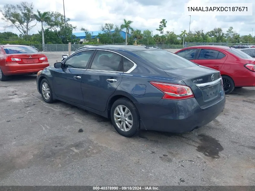 1N4AL3APXDC187671 2013 Nissan Altima 2.5 Sv