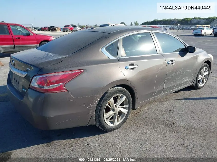 2013 Nissan Altima 2.5 Sv VIN: 1N4AL3AP9DN440449 Lot: 40421368