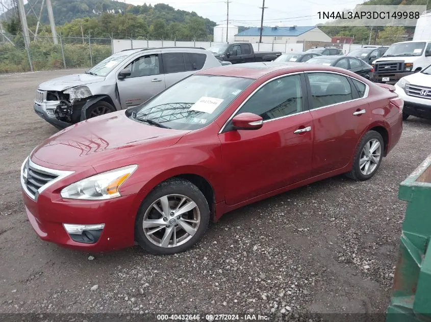 2013 Nissan Altima 2.5 Sv VIN: 1N4AL3AP3DC149988 Lot: 40432646