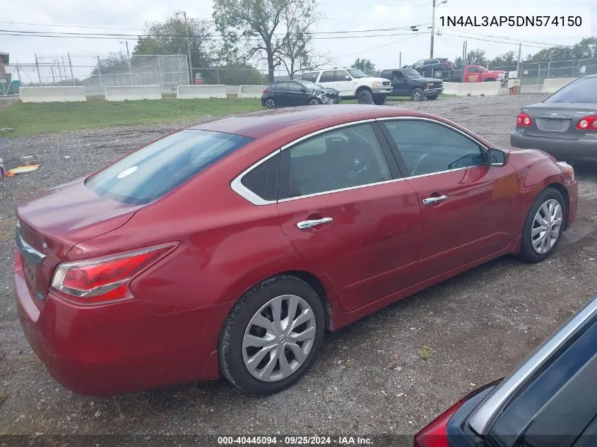 2013 Nissan Altima 2.5 S VIN: 1N4AL3AP5DN574150 Lot: 40445094