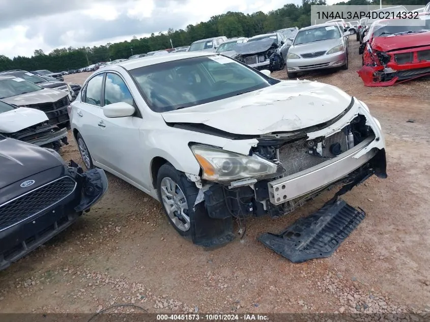 2013 Nissan Altima 2.5 S VIN: 1N4AL3AP4DC214332 Lot: 40451573