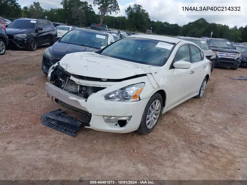 2013 Nissan Altima 2.5 S VIN: 1N4AL3AP4DC214332 Lot: 40451573