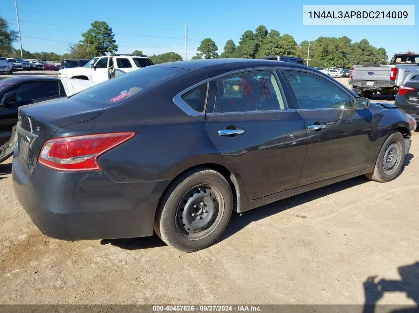 2013 Nissan Altima 2.5 S VIN: 1N4AL3AP8DC214009 Lot: 40457826