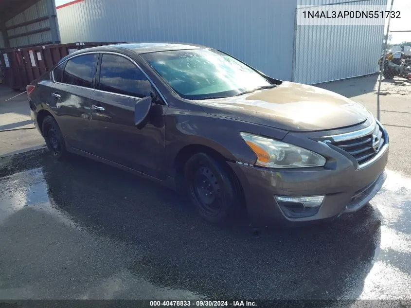 2013 Nissan Altima 2.5 S VIN: 1N4AL3AP0DN551732 Lot: 40478833