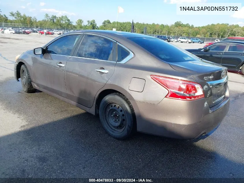 2013 Nissan Altima 2.5 S VIN: 1N4AL3AP0DN551732 Lot: 40478833