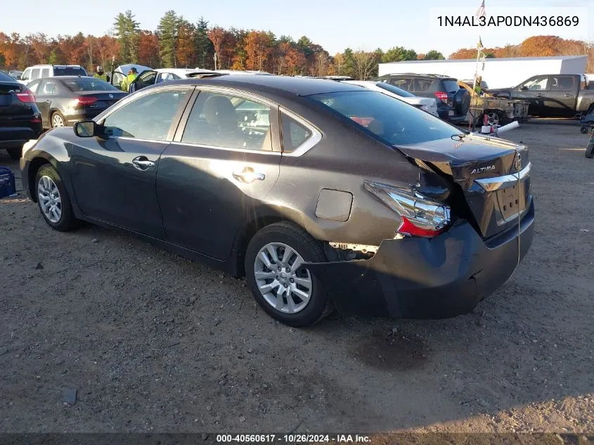 2013 Nissan Altima 2.5 S VIN: 1N4AL3AP0DN436869 Lot: 40560617