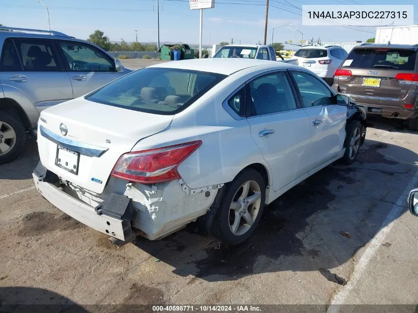 2013 Nissan Altima 2.5 S VIN: 1N4AL3AP3DC227315 Lot: 40598771