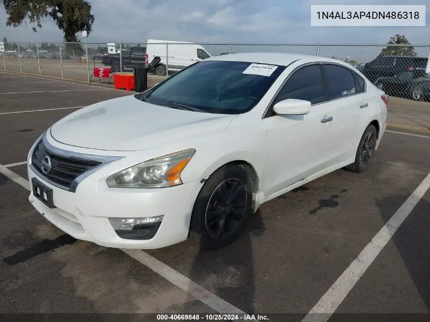 2013 Nissan Altima 2.5 Sv VIN: 1N4AL3AP4DN486318 Lot: 40669848