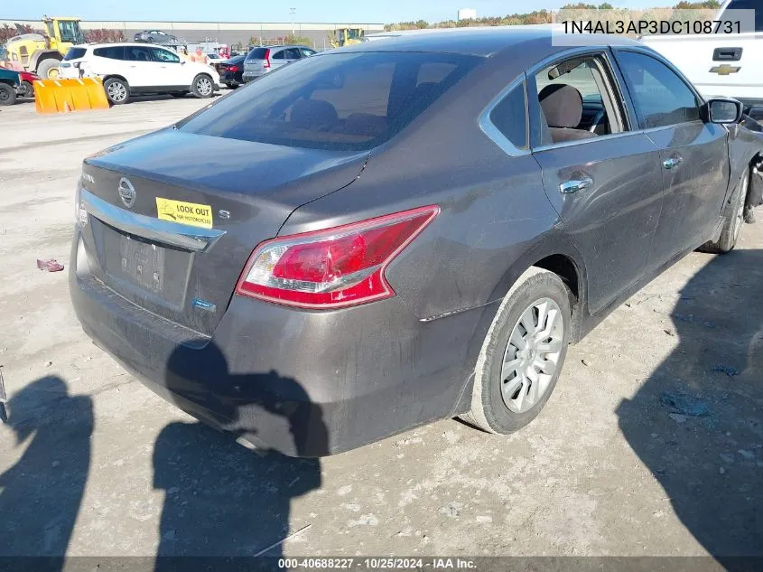 2013 Nissan Altima 2.5 S VIN: 1N4AL3AP3DC108731 Lot: 40688227