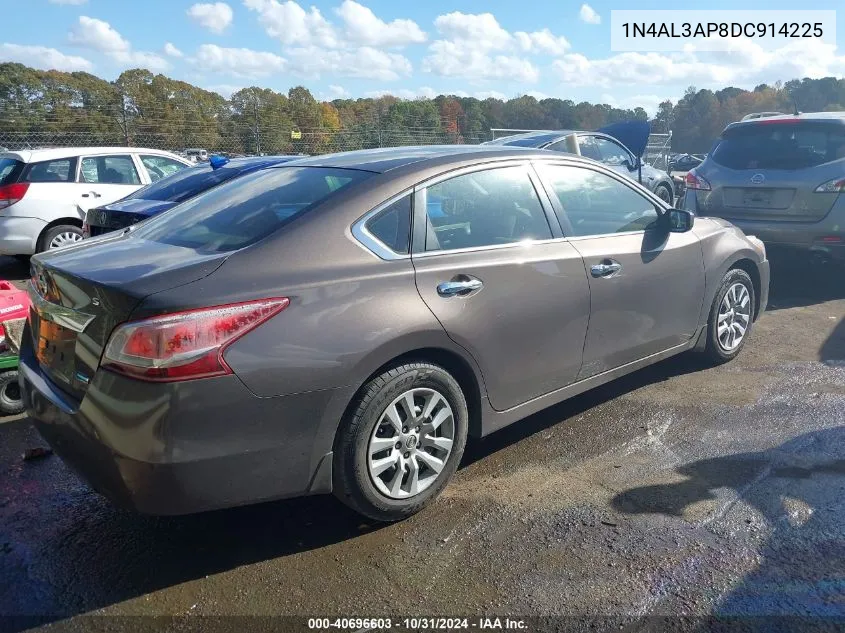 2013 Nissan Altima 2.5 S VIN: 1N4AL3AP8DC914225 Lot: 40696603