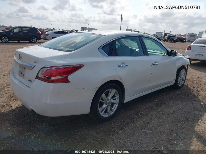 2013 Nissan Altima 2.5 Sl VIN: 1N4AL3AP6DN510781 Lot: 40715428