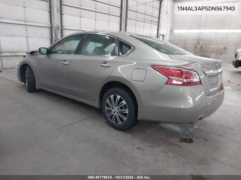 2013 Nissan Altima 2.5/S/Sv/Sl VIN: 1N4AL3AP5DN567943 Lot: 40719018