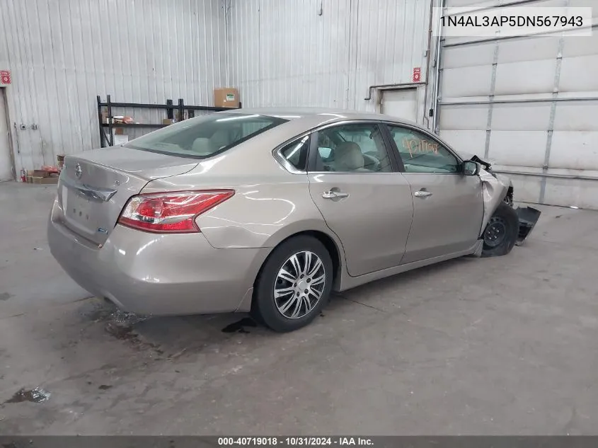 2013 Nissan Altima 2.5/S/Sv/Sl VIN: 1N4AL3AP5DN567943 Lot: 40719018