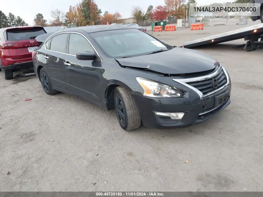 2013 Nissan Altima 2.5 S VIN: 1N4AL3AP4DC170400 Lot: 40720150