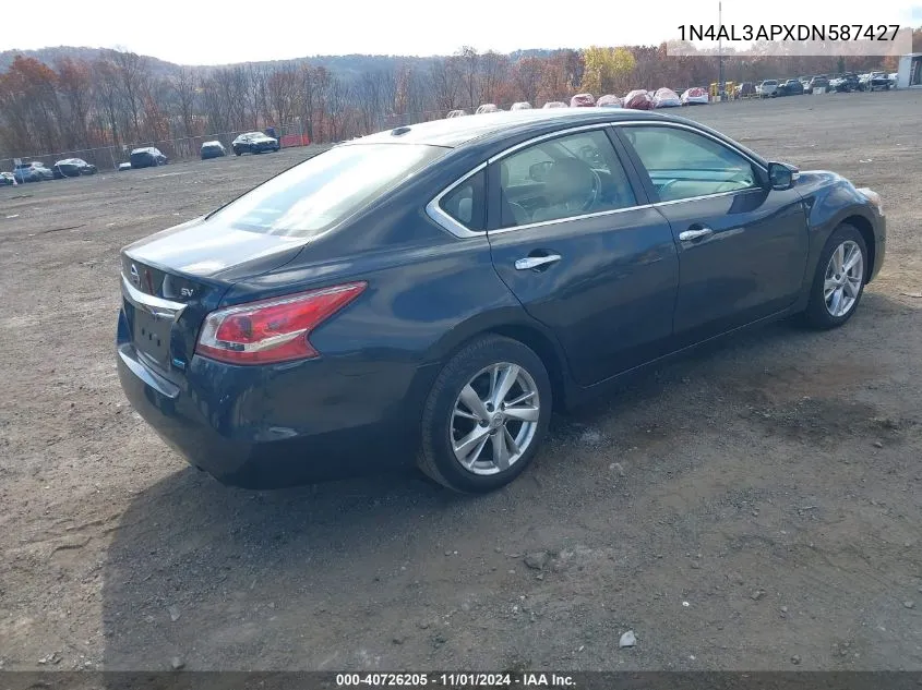 2013 Nissan Altima 2.5 Sv VIN: 1N4AL3APXDN587427 Lot: 40726205