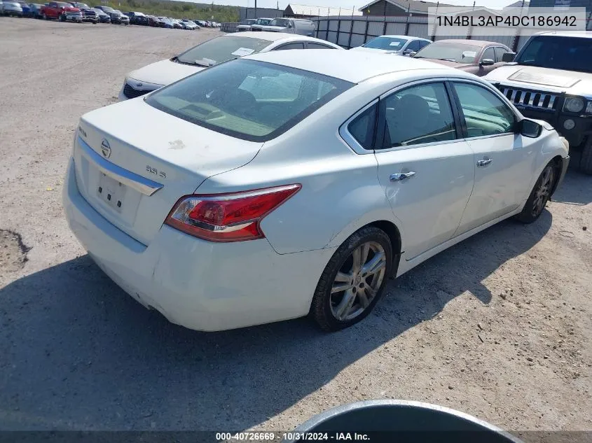 2013 Nissan Altima 3.5 S VIN: 1N4BL3AP4DC186942 Lot: 40726669