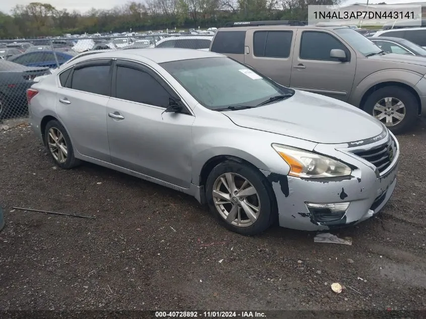 2013 Nissan Altima 2.5 Sv VIN: 1N4AL3AP7DN443141 Lot: 40728892