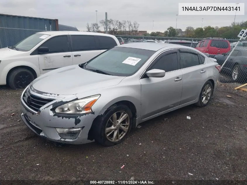 2013 Nissan Altima 2.5 Sv VIN: 1N4AL3AP7DN443141 Lot: 40728892