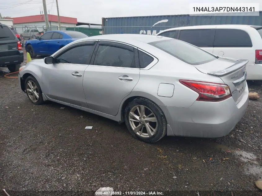 2013 Nissan Altima 2.5 Sv VIN: 1N4AL3AP7DN443141 Lot: 40728892