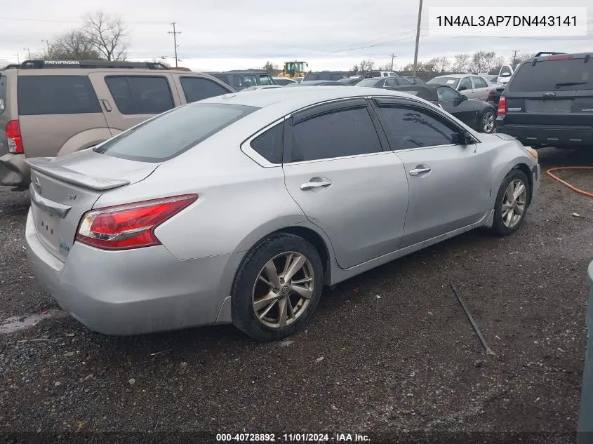 2013 Nissan Altima 2.5 Sv VIN: 1N4AL3AP7DN443141 Lot: 40728892