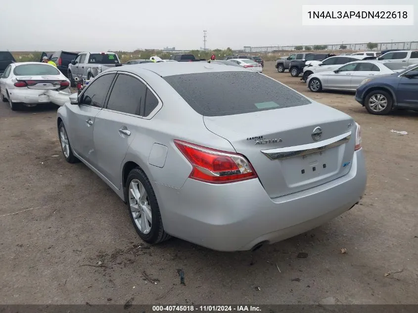 2013 Nissan Altima 2.5 Sv VIN: 1N4AL3AP4DN422618 Lot: 40745018