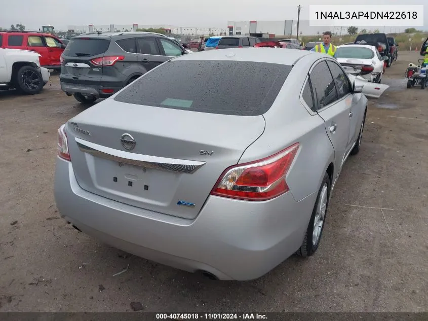 2013 Nissan Altima 2.5 Sv VIN: 1N4AL3AP4DN422618 Lot: 40745018