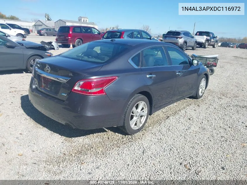 2013 Nissan Altima 2.5 Sl VIN: 1N4AL3APXDC116972 Lot: 40746129