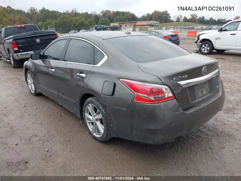 2013 Nissan Altima 2.5 Sv VIN: 1N4AL3AP1DC261091 Lot: 40747652