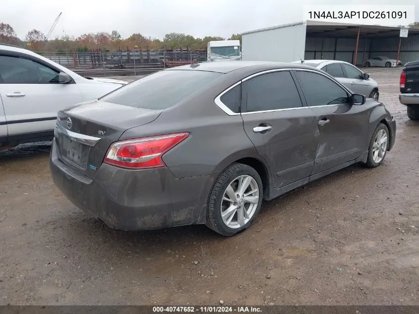 2013 Nissan Altima 2.5 Sv VIN: 1N4AL3AP1DC261091 Lot: 40747652