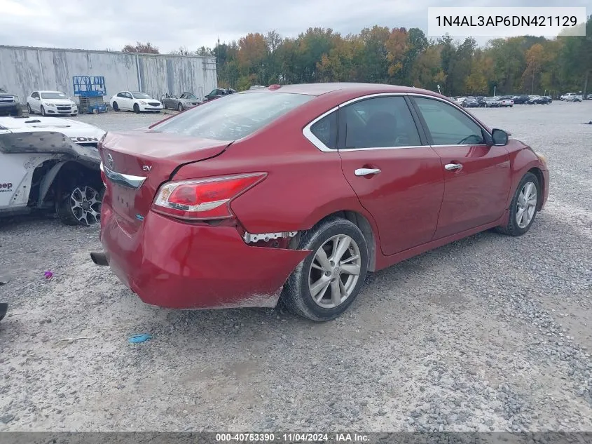 2013 Nissan Altima 2.5/S/Sv/Sl VIN: 1N4AL3AP6DN421129 Lot: 40753390