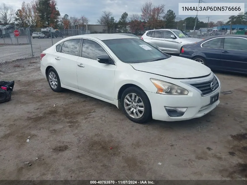 2013 Nissan Altima 2.5 S VIN: 1N4AL3AP6DN576666 Lot: 40753570