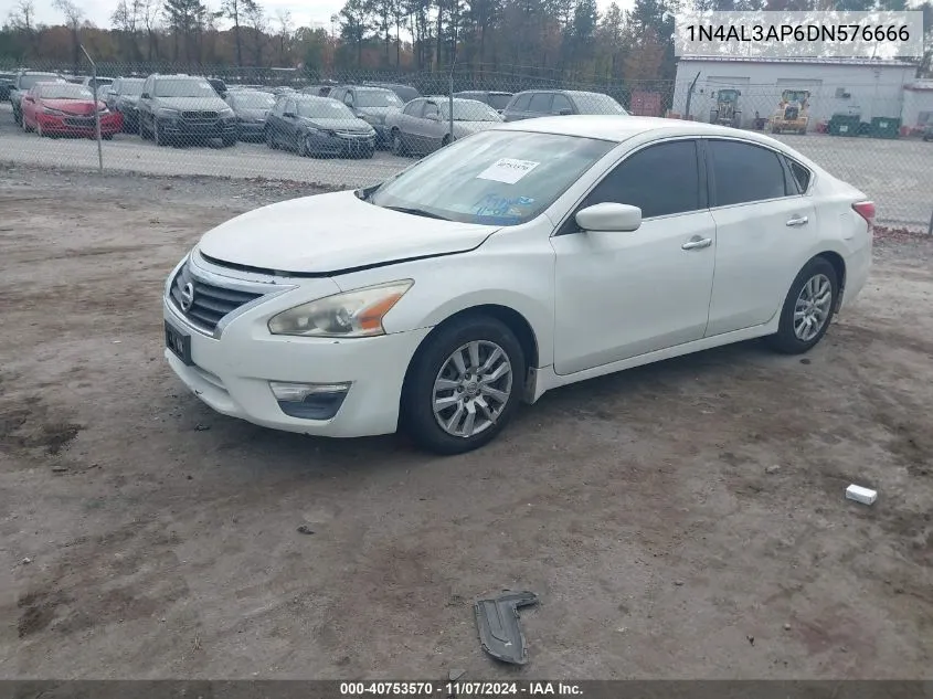 2013 Nissan Altima 2.5 S VIN: 1N4AL3AP6DN576666 Lot: 40753570