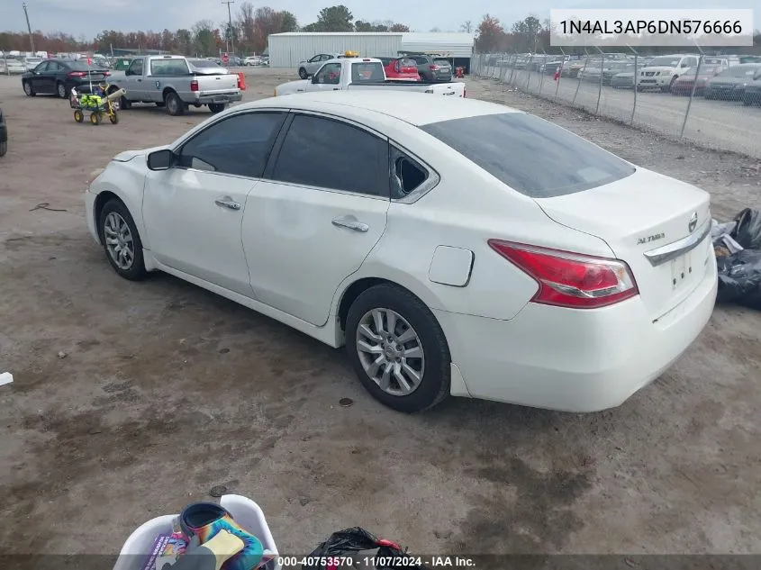 2013 Nissan Altima 2.5 S VIN: 1N4AL3AP6DN576666 Lot: 40753570