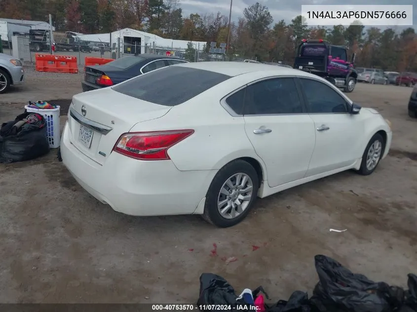 2013 Nissan Altima 2.5 S VIN: 1N4AL3AP6DN576666 Lot: 40753570