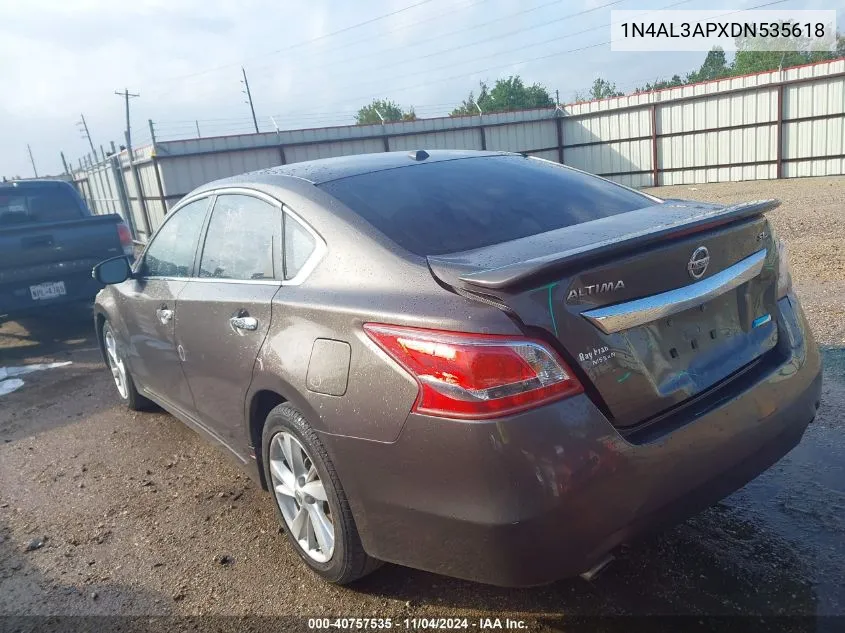 2013 Nissan Altima 2.5 Sl VIN: 1N4AL3APXDN535618 Lot: 40757535