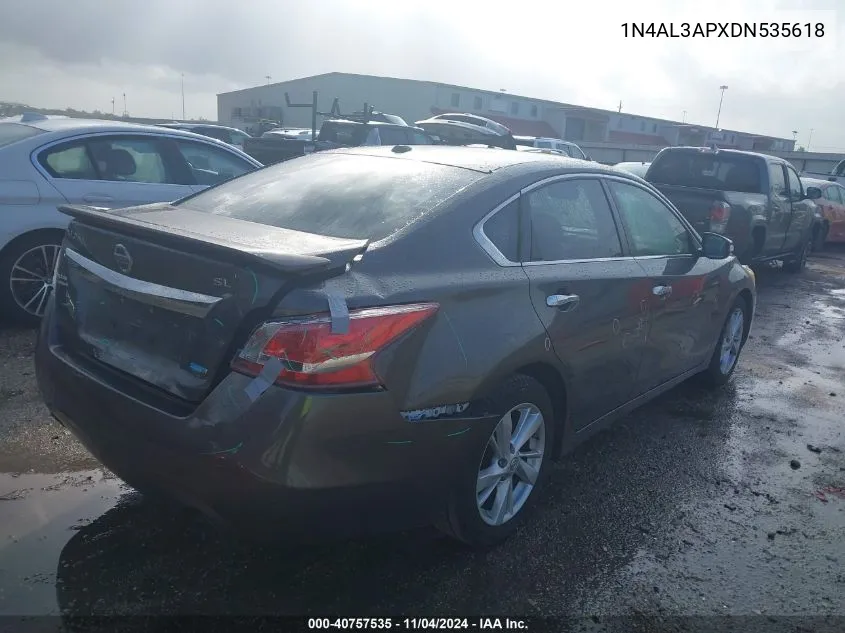 2013 Nissan Altima 2.5 Sl VIN: 1N4AL3APXDN535618 Lot: 40757535