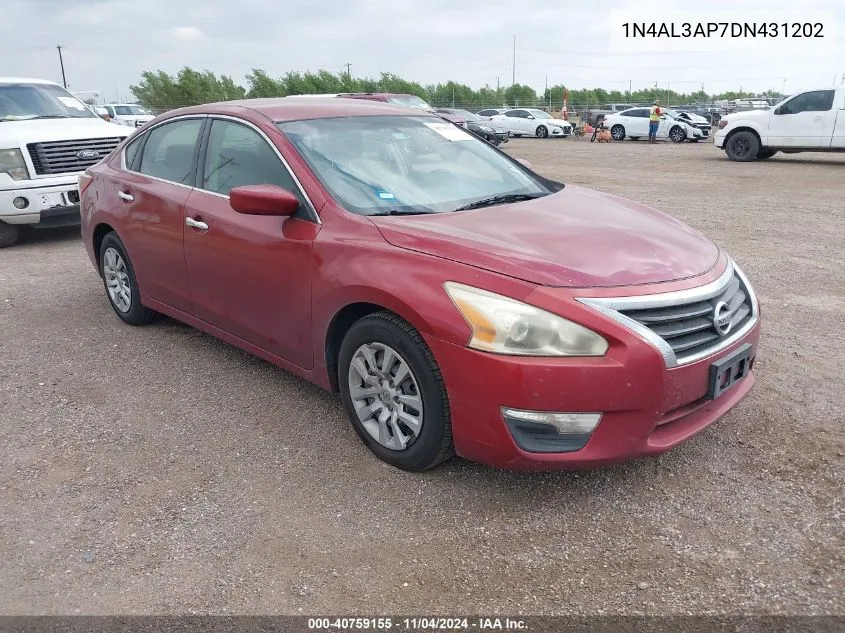 2013 Nissan Altima 2.5 VIN: 1N4AL3AP7DN431202 Lot: 40759155