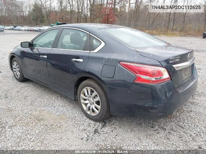 2013 Nissan Altima 2.5 S VIN: 1N4AL3AP2DC112625 Lot: 40763319