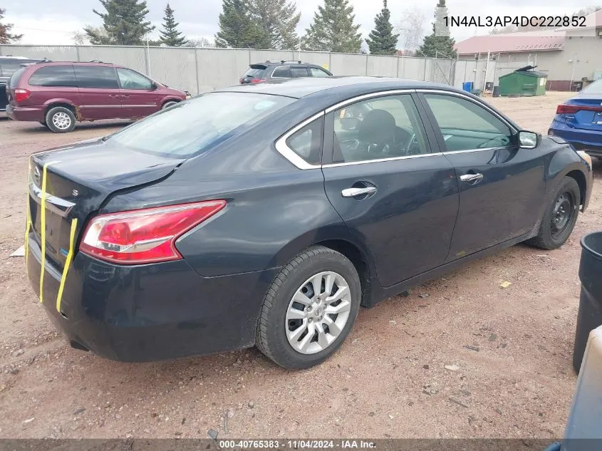 2013 Nissan Altima 2.5 S VIN: 1N4AL3AP4DC222852 Lot: 40765383