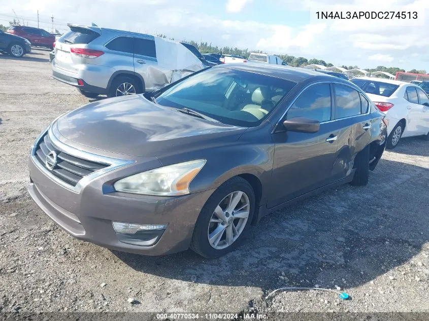 2013 Nissan Altima 2.5/S/Sv/Sl VIN: 1N4AL3AP0DC274513 Lot: 40770534