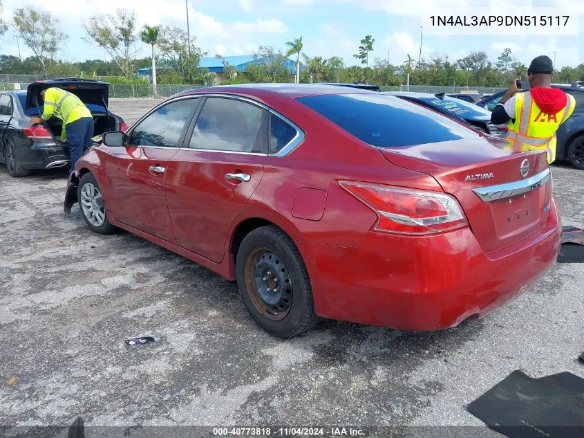 2013 Nissan Altima 2.5 S VIN: 1N4AL3AP9DN515117 Lot: 40773818