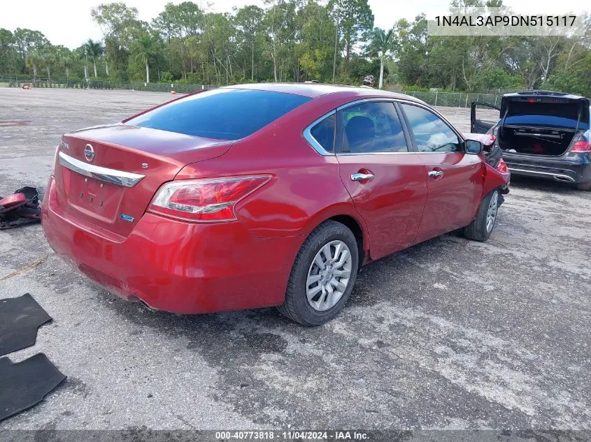 2013 Nissan Altima 2.5 S VIN: 1N4AL3AP9DN515117 Lot: 40773818