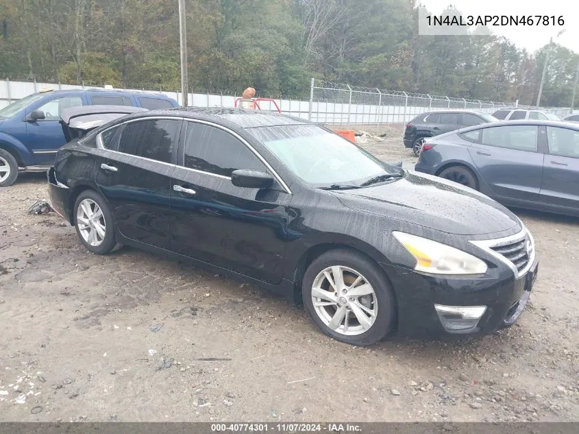 2013 Nissan Altima 2.5 Sv VIN: 1N4AL3AP2DN467816 Lot: 40774301