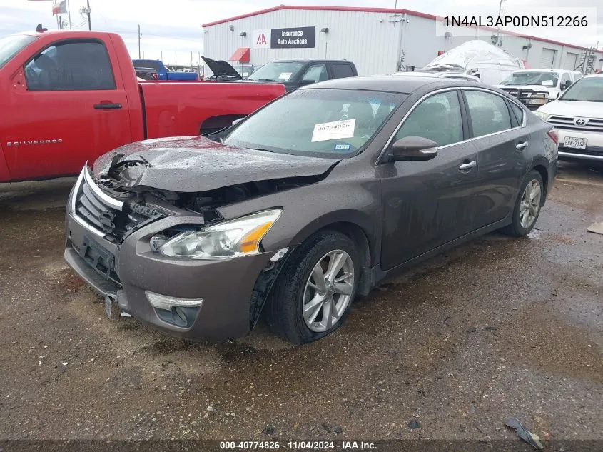 2013 Nissan Altima 2.5 Sl VIN: 1N4AL3AP0DN512266 Lot: 40774826