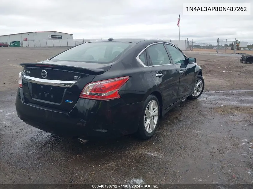 2013 Nissan Altima 2.5 Sv VIN: 1N4AL3AP8DN487262 Lot: 40790712